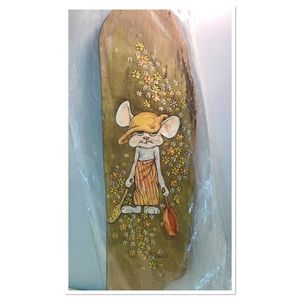 3/15.00 Vintage Joan Mitchell Nifty Drifty Wall Plaque